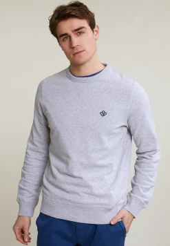 Discount River Woods Fancy trui ronde hals lt grey mix -