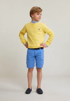 Hot River Woods Fancy trui ronde hals sun flower -