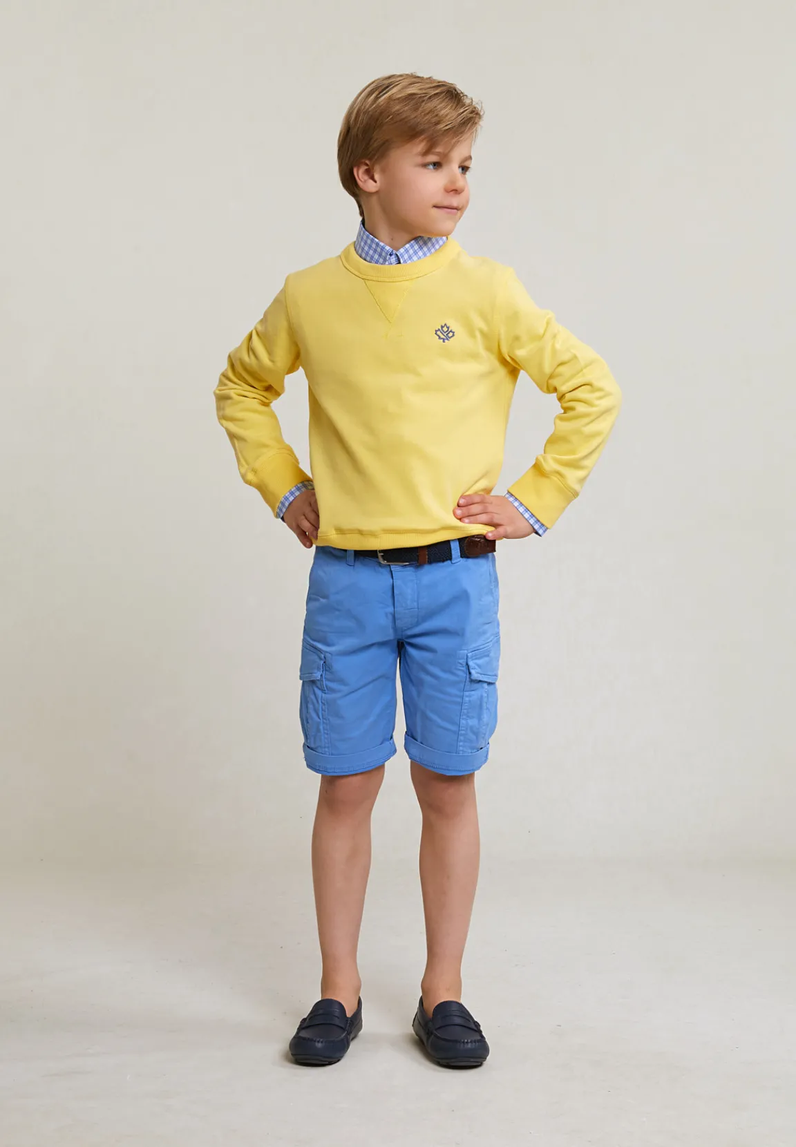 Hot River Woods Fancy trui ronde hals sun flower -