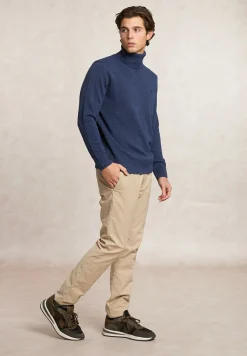 Discount River Woods Fancy wol-kasjmier rolkraagtrui denim blue mix -