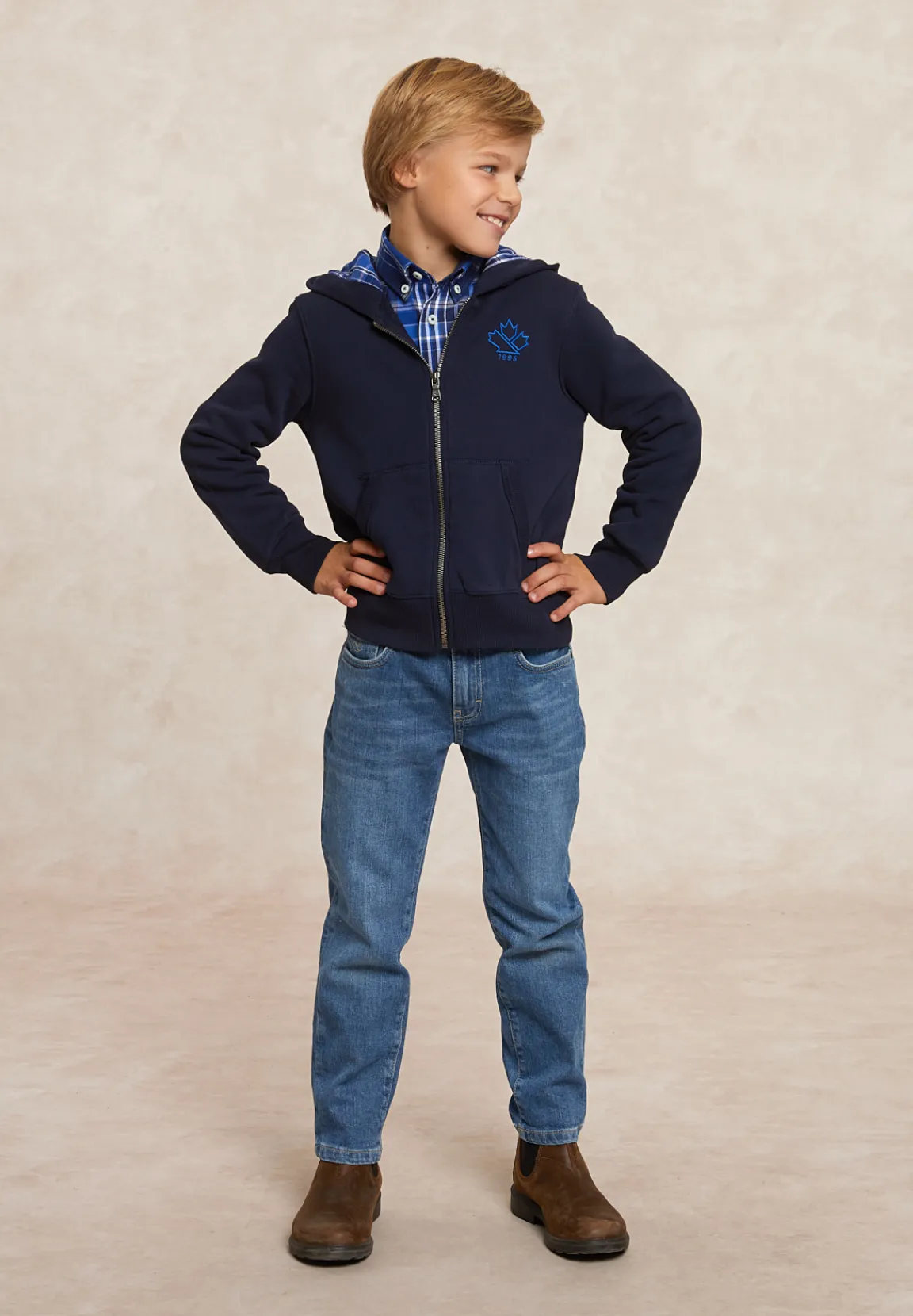 New River Woods Fantasie fleece hoodie admiral -