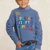 Online River Woods Fantasie fleecetrui ronde hals night sky mix -