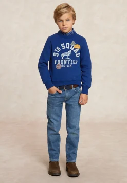 Sale River Woods Fantasie fleecetrui ronde hals blue beard -