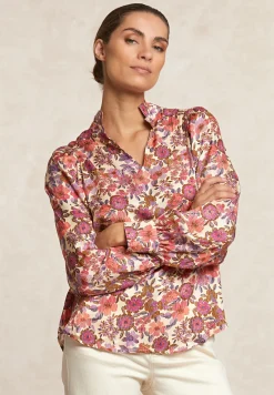 Clearance River Woods Fantasie V-hals blouse lange mouwen multi -