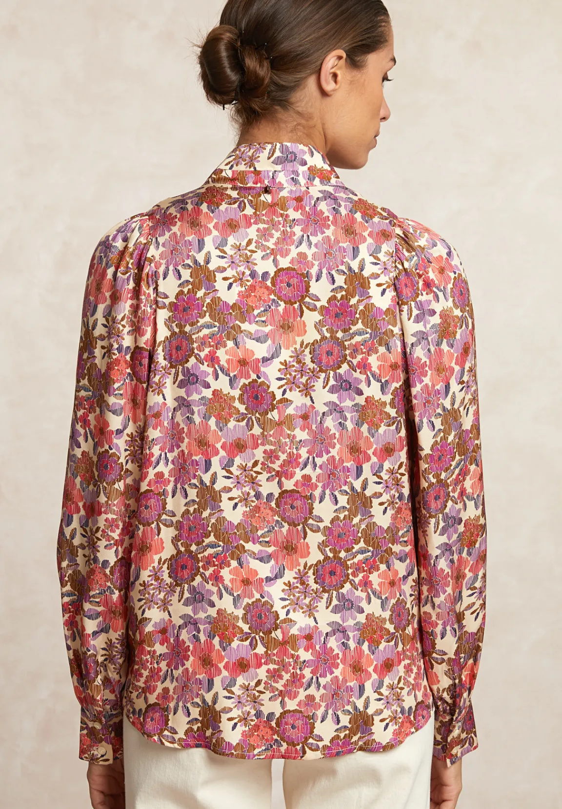 Clearance River Woods Fantasie V-hals blouse lange mouwen multi -