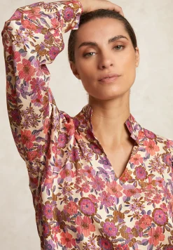 Clearance River Woods Fantasie V-hals blouse lange mouwen multi -