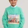 Sale River Woods Fantasietrui ronde hals chewing gum -