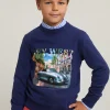 Best River Woods Fantasietrui ronde hals deep ocean -