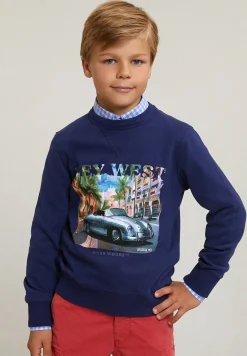 Best River Woods Fantasietrui ronde hals deep ocean -