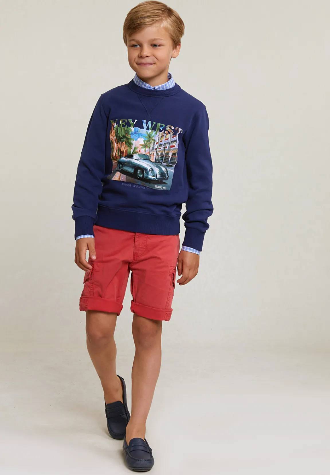 Best River Woods Fantasietrui ronde hals deep ocean -