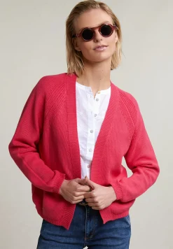 Clearance River Woods Fuchsia basic cardigan lange mouwen -