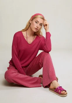 Clearance River Woods Fuchsia glitter fantasiebroek -