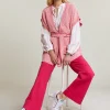 Online River Woods Fuchsia klassieke stretch broek -