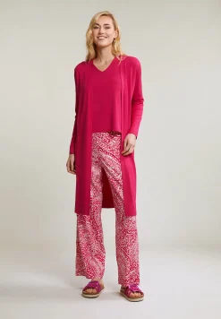 Best River Woods Fuchsia lange cardigan lange mouwen -