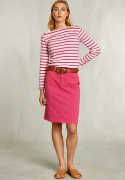 Discount River Woods Fushia effen midirok -