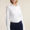 Online River Woods Gecentreerde blouse lange mouwen écru -