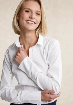 Online River Woods Gecentreerde blouse lange mouwen écru -