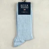 New River Woods Geribbelde katoenen sokken sky mix -