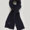 Online River Woods Geribde katoenen sjaal dark navy voor jongens -