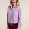 Sale River Woods Gestreepte blouse lange mouwen roze/wit -