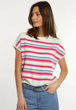 Online River Woods Gestreepte mouwloze trui ronde hals multi -