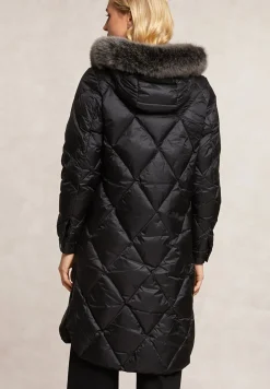 Fashion River Woods Gewatteerde donsjas met kap zwart -