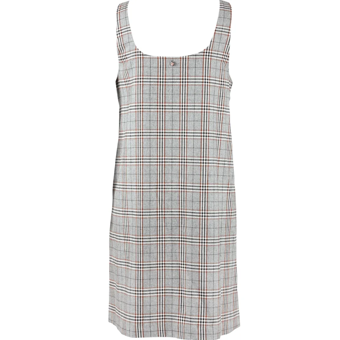 Discount River Woods Grijze mouwloze slipoverjurk -