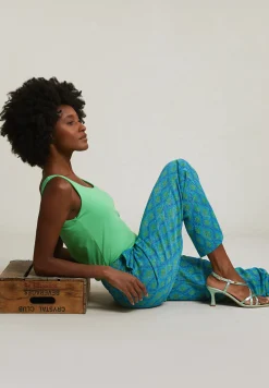 Sale River Woods Groen basic stretch topje -