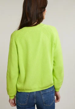 New River Woods Groene basic cardigan lange mouwen -