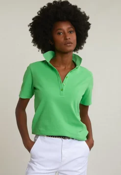 Outlet River Woods Groene basic klassieke polo korte mouwen -