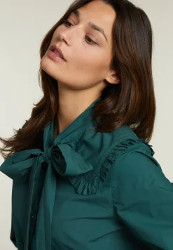 Sale River Woods Groene blouse met strik -
