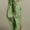 Online River Woods Groene broek in paisley print -