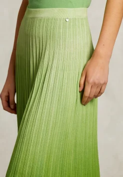 Hot River Woods Groene degradé midi rok -