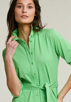 Hot River Woods Groene geknoopte polojurk 3/4 mouwen -