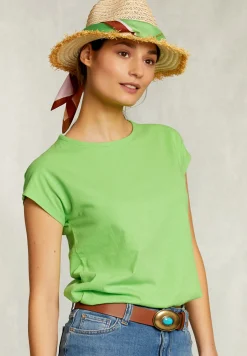 Outlet River Woods Groene katoenen mouwloze T-shirt -