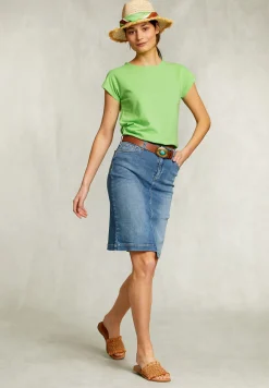 Outlet River Woods Groene katoenen mouwloze T-shirt -
