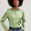 Best River Woods Groene klassieke blouse -