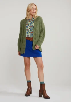 Clearance River Woods Groene korte V-hals cardigan -