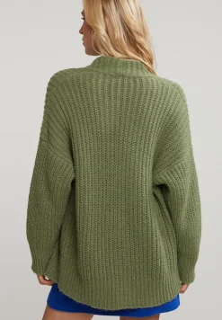 Clearance River Woods Groene korte V-hals cardigan -