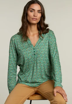 Online River Woods Groen/oranje fantasie T-shirt -
