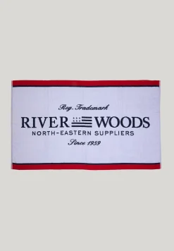 Hot River Woods Groot strandlaken in katoen wit -