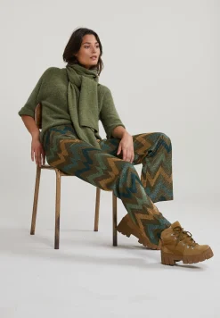Sale River Woods Kaki/bruine lange fantasiebroek -