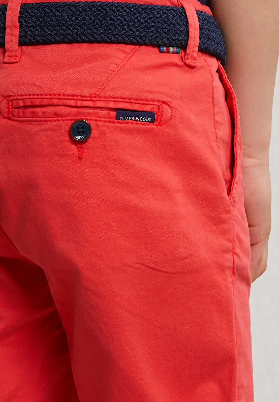Outlet River Woods Katoenen basic chino short stretch cosmopolitan -