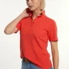 Best River Woods Katoenen basic polo korte mouwen rood -