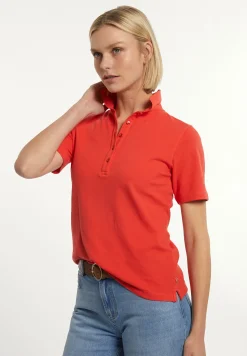 Best River Woods Katoenen basic polo korte mouwen rood -