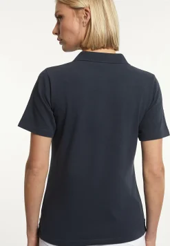 Discount River Woods Katoenen basic polo korte mouwen navy blue -