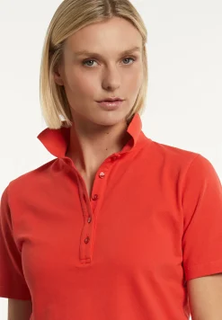 Best River Woods Katoenen basic polo korte mouwen rood -
