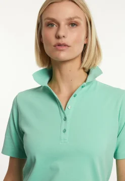 Outlet River Woods Katoenen basic polo korte mouwen mintgroen -