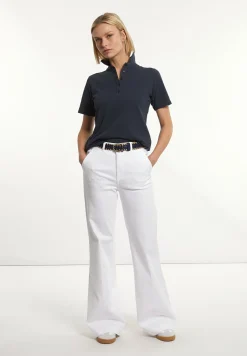 Discount River Woods Katoenen basic polo korte mouwen navy blue -