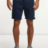 New River Woods Katoenen basic stretch chinoshort navy -